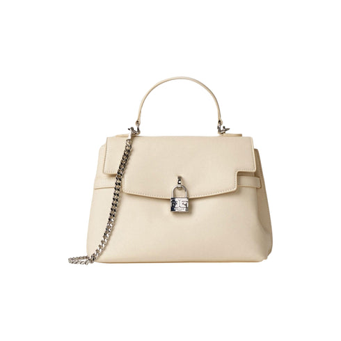 GAELLE Borsa a mano Borsa Donna con lucchetto metallico Avorio - Francavilla Moda